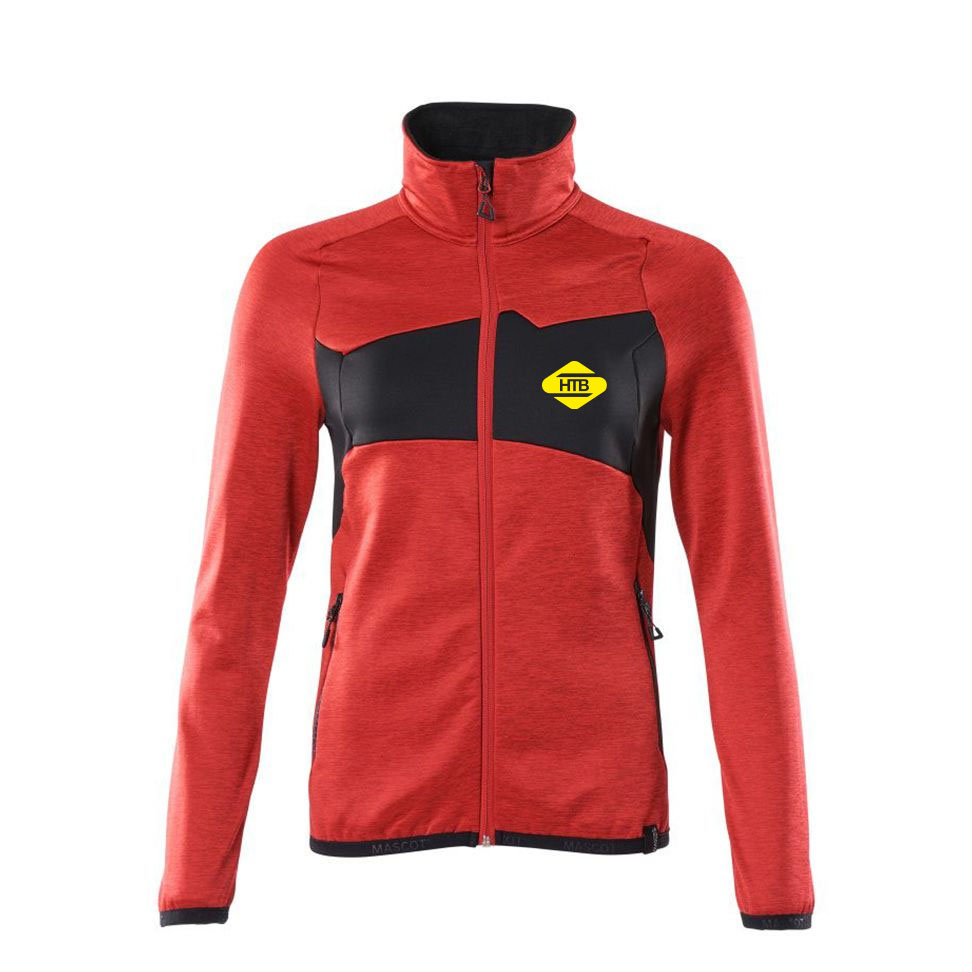 Damen Microfleecejacke Mascot - HTB bedruckt